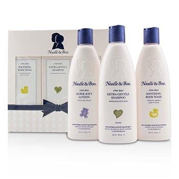 Skin Care Starter Gift Set: Extra Gentle Shampoo 237ml/8oz + Soothing Body Wash 237ml/8oz + Super Soft Lotion 237ml/8oz - 3pc