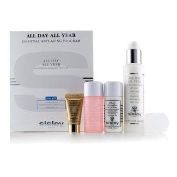 Skin Care All Day All Year Essential Anti-Aging Program: All Day All Year 50ml + Cleansing Milk 30ml + Floral Toning Lotion 30ml + Supremya At Night 5ml - 4pcs