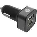 2.4-Amp Dual USB Car Charger (Black)-Car Chargers-JadeMoghul Inc.