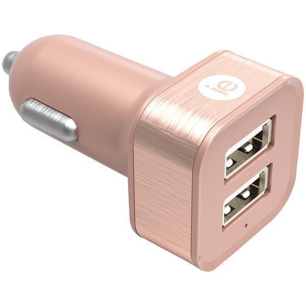 2.4-Amp Dual USB Car Charger (Rose Gold)-Car Chargers-JadeMoghul Inc.