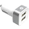 2.4-Amp Dual USB Car Charger (White)-Car Chargers-JadeMoghul Inc.