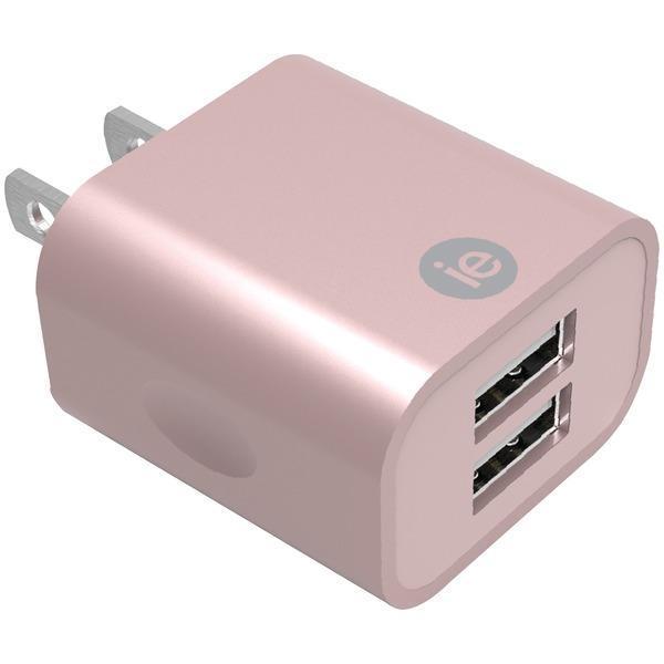 2.4-Amp Dual USB Wall Charger (Rose Gold)-Wall Chargers-JadeMoghul Inc.