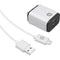 2.4-Amp Dual-USB Wall Charger with USB-A to USB-C(TM) Cable, 4ft-Wall Chargers-JadeMoghul Inc.