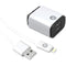 2.4-Amp USB Wall Charge with Lightning(R) to USB-A Cable, 4ft-Wall Chargers-JadeMoghul Inc.