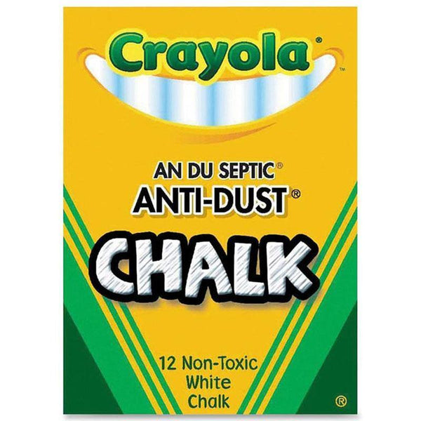 (24 BX) CHALK ANTI-DUST WHITE 12CT-Arts & Crafts-JadeMoghul Inc.