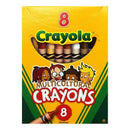 (24 BX) MULTICULTURAL CRAYONS REG 8-Arts & Crafts-JadeMoghul Inc.