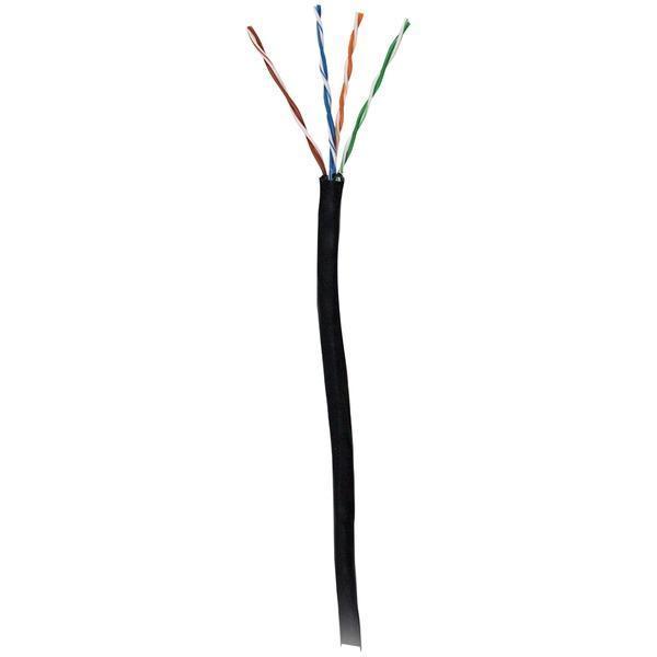 24-Gauge CAT-5 Cable, 1,000ft (Black)-Cables, Connectors & Accessories-JadeMoghul Inc.