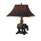 24 Inch Elephant Base Polyresin Table Lamp Set Of 2 Brown-Lamps-Brown-Polyresin-JadeMoghul Inc.
