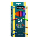 24CT SARGENT TRIANGULAR PENCIL-Arts & Crafts-JadeMoghul Inc.