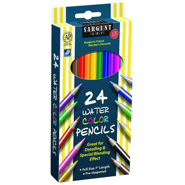 24CT SARGENT WATERCOLOR PENCIL 7 IN-Arts & Crafts-JadeMoghul Inc.