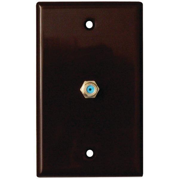 2.4GHz Coaxial Wall Plate (Brown)-Cables, Connectors & Accessories-JadeMoghul Inc.