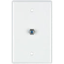 2.4GHz Coaxial Wall Plate (White)-Cables, Connectors & Accessories-JadeMoghul Inc.