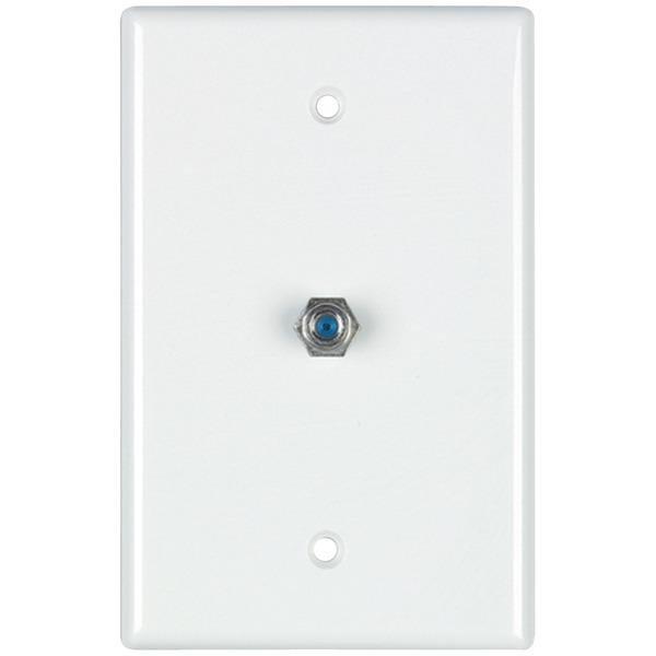 2.4GHz Coaxial Wall Plate (White)-Cables, Connectors & Accessories-JadeMoghul Inc.