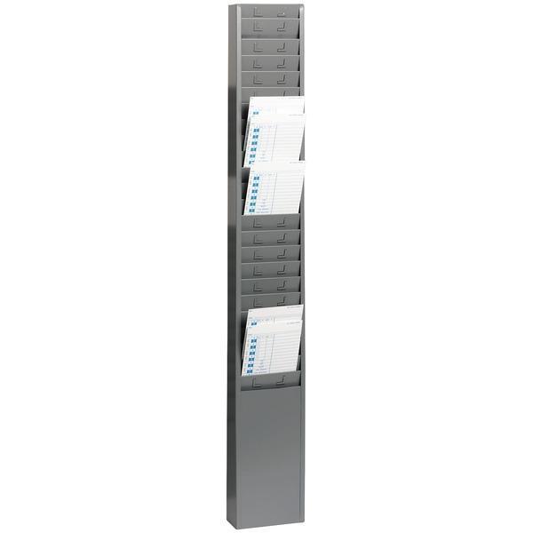 25-Pocket Steel Time Card Rack-Office Organization & Ergonomics-JadeMoghul Inc.