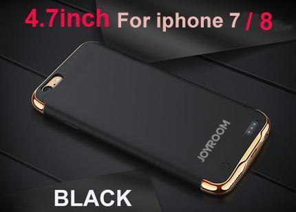 2500/3500mAh Portable PowerBank Battery Case For iPhone 6 6S 7 8 External Battery Charger Case For iPhone 6 6S Plus 7 8 Plus-Black for iphone 7 8-China-JadeMoghul Inc.