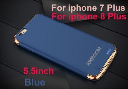 2500/3500mAh Portable PowerBank Battery Case For iPhone 6 6S 7 8 External Battery Charger Case For iPhone 6 6S Plus 7 8 Plus-Blue for i7P i8P-United States-JadeMoghul Inc.