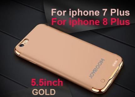2500/3500mAh Portable PowerBank Battery Case For iPhone 6 6S 7 8 External Battery Charger Case For iPhone 6 6S Plus 7 8 Plus-Gold for i7P i8P-United States-JadeMoghul Inc.