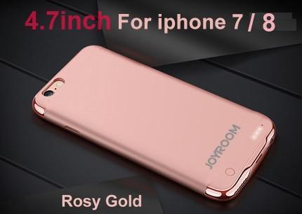2500/3500mAh Portable PowerBank Battery Case For iPhone 6 6S 7 8 External Battery Charger Case For iPhone 6 6S Plus 7 8 Plus-Rosy for iphone 7 8-United States-JadeMoghul Inc.