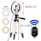 26cm Photo Ringlight Led Selfie Ring Light Phone Bluetooth Remote Lamp Photography Lighting Tripod Holder Youtube Video AExp