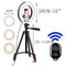 26cm Photo Ringlight Led Selfie Ring Light Phone Bluetooth Remote Lamp Photography Lighting Tripod Holder Youtube Video AExp