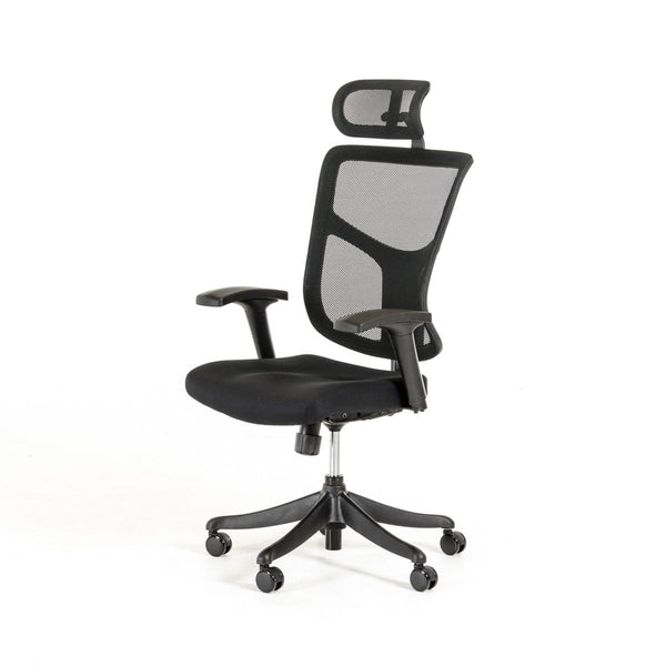 Best Office Chair - 52" Black Plastic and Aluminum Office Chair