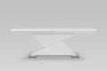 Dining Tables - 30" White MDF and Steel Dining Table
