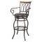 29" decorative Metal Bar Height stool, Black-Bar Stools and Counter Stools-Black-Metal/Upholstery-Black-JadeMoghul Inc.