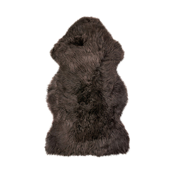 Cow Skin Rug - 24" x 36" x 1.5" Chocolate Single Sheepskin - Area Rug