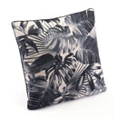 Foam Pillow - 17.7" X 17.7" X 1.2" Black And Beige Jungle Pillow