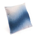 Foam Pillow - 17.7" X 17.7" X 1.2" Blue And Natural Laid-Back Pillow