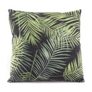 Foam Pillow - 17.7" X 17.7" X 1.2" Tropical Black And Green Multicolor Pillow