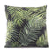 Foam Pillow - 17.7" X 17.7" X 1.2" Tropical Black And Green Multicolor Pillow