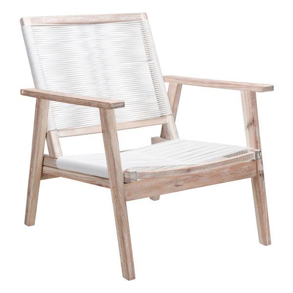 Armchairs and Accent Chairs - 28.9" X 33.1" X 34.4" White W And White Arm Chair