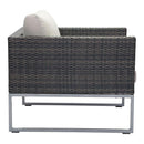 Armchairs and Accent Chairs - 31.5" X 33" X 25" Brown And Beige Arm Chair
