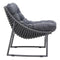 Beach Lounge Chair - 28.7" X 30.7" X 31" Gray Polyethylene Beach Chair