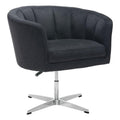 Beach Lounge Chair - 32.1" X 26" X 31.5" Black Cashmere Occasional Chair