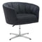 Beach Lounge Chair - 32.1" X 26" X 31.5" Black Cashmere Occasional Chair