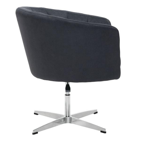 Beach Lounge Chair - 32.1" X 26" X 31.5" Black Cashmere Occasional Chair
