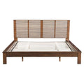 King Bed Frame - 83" X 85.5" X 47.3" Scandinavian In Design King Bed