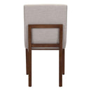 Dining Room Chairs - 19.7" X 25.6" X 36.2" Beige Linen Dining Chair