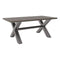 Dining Table Set - 73" X 37" X 30" Ind. Gray And Brown Bodega Dining Table