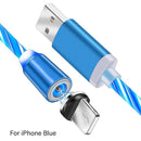 2m Magnetic Charging Mobile Phone Cable USB Type C Flow Luminous Lighting Data Wire for Samsung Huawei xiaomi LED Micro Kable AExp