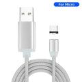 2m Magnetic Charging Mobile Phone Cable USB Type C Flow Luminous Lighting Data Wire for Samsung Huawei xiaomi LED Micro Kable AExp
