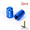 2pc Aluminum Bicycle Tire Valve Cap Ultralight Mountain Road Bike Valve Cap Schrader/Presta Tire Valve Protector MTB Accessories JadeMoghul Inc. 