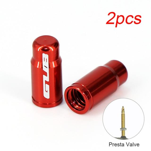 2pc Aluminum Bicycle Tire Valve Cap Ultralight Mountain Road Bike Valve Cap Schrader/Presta Tire Valve Protector MTB Accessories JadeMoghul Inc. 