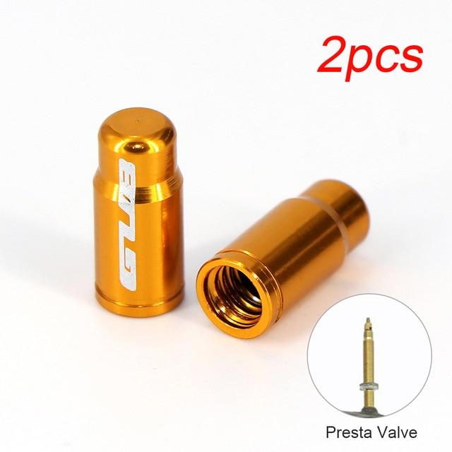 2pc Aluminum Bicycle Tire Valve Cap Ultralight Mountain Road Bike Valve Cap Schrader/Presta Tire Valve Protector MTB Accessories JadeMoghul Inc. 