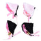 2Pcs/Lot White Black Cat Ears With Bell Hair Clip Cosplay Party Fox Long Fur Costume Hair Clip Halloween Gift Hair Accessory AExp