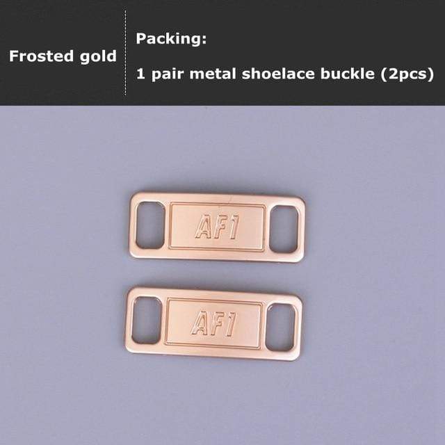 2pcs/pair AF1 Shoelaces buckle Shoelace Buckle Metal Shoelaces Accessories Metal Lace Lock DIY Sneaker Kits Metal Lace Buckle AExp