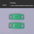2pcs/pair AF1 Shoelaces buckle Shoelace Buckle Metal Shoelaces Accessories Metal Lace Lock DIY Sneaker Kits Metal Lace Buckle AExp