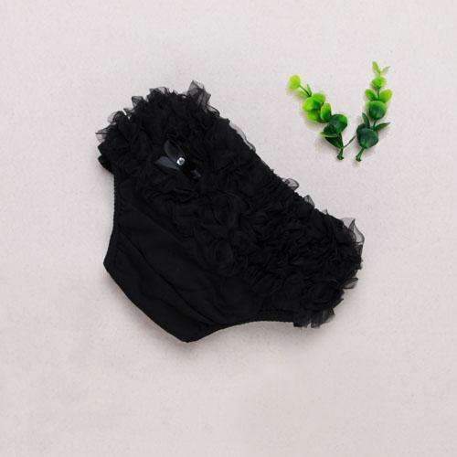 2Pcs Ruffle Cotton Baby Bloomers Newborn Girls Solid Infant Baby Shorts Diaper Cover Summer Style Purple Black White 0-2 year-PS106-0-3 months-JadeMoghul Inc.